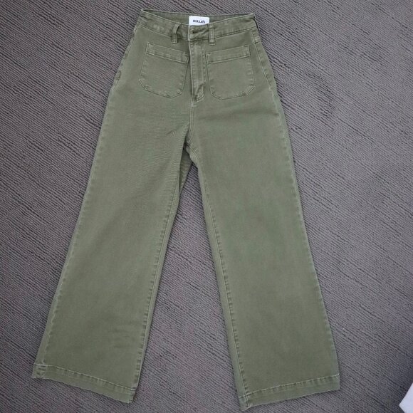 ROLLA'S Sailer Jean - Army Green NWOT Size 25 - Picture 2 of 8